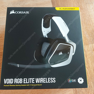 헤드셋 CORSAIR VOID RGB ELITE WIRELESS 화이트[택포6]