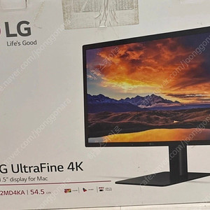 애플 모니터 LG 울트라 파인 4K 21.5인치 판매합니다.