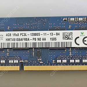 SK하이닉스 노트북 DDR3 4G PC3L-12800 저전력 20,000원