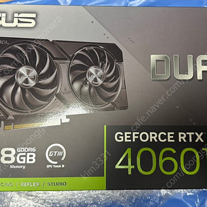 [미개봉]ASUS RTX 4060Ti DUAL OC 그래픽카드 팝니다.