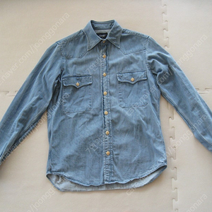 드레익스 / Bleach Wash Denim Two-Pocket Western Shirt / M