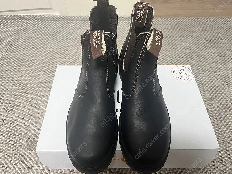 (새상품) 몽그렐 부츠 260-270 논스틸 첼시부츠 이미지