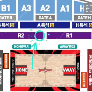 11/9(토) 수원kt 소닉붐 vs 창원LG 시야명당 2연석 정가양도