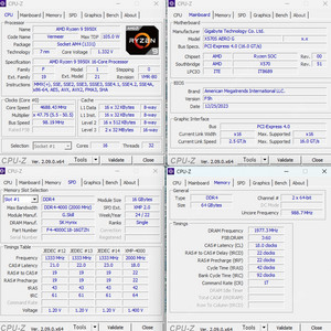 AMD 5950X + X570S AERO G + 트라이던트Z 네오 DDR4-4000 CL18 64G (16x4) + 케이스 + SSD + 지지대