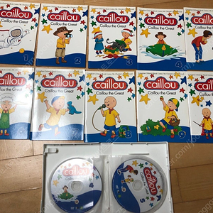 [가격내림] 까이유 Caillou [Caillou the Great] DVD 10장, CD 10장, 대본 (2만 5천원)