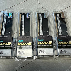 PC용 램(RAM) DDR5 32G - 4개 (미개봉) 판매