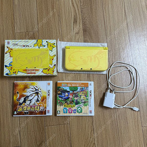 닌텐도 3DS XL 삼다수 포켓몬 피카츄 에디션 풀박+포켓몬스터 썬,튀동숲
