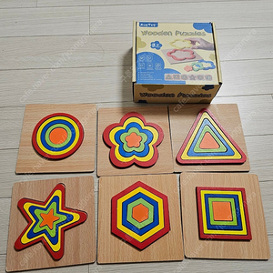 wooden puzzles 유아도형퍼즐