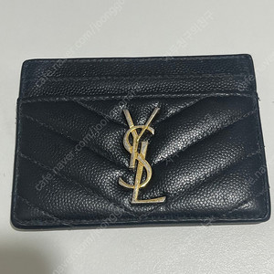 입생로랑 카드지갑 금장