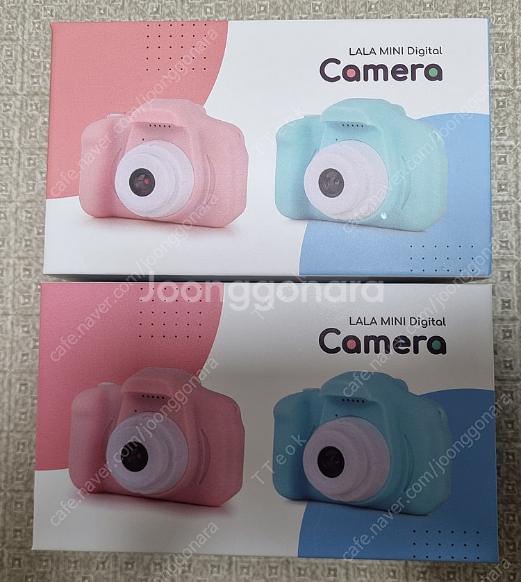 (미사용)하이라라 미니카메라(핑크,블루)--0