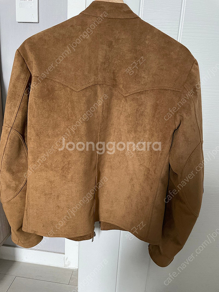 마뗑킴 스웨이드자켓 봄버자켓 카멜 S--5
