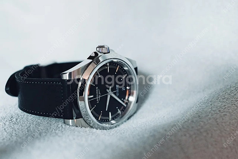 론진 신형 콘퀘스트 38mm 검판--4