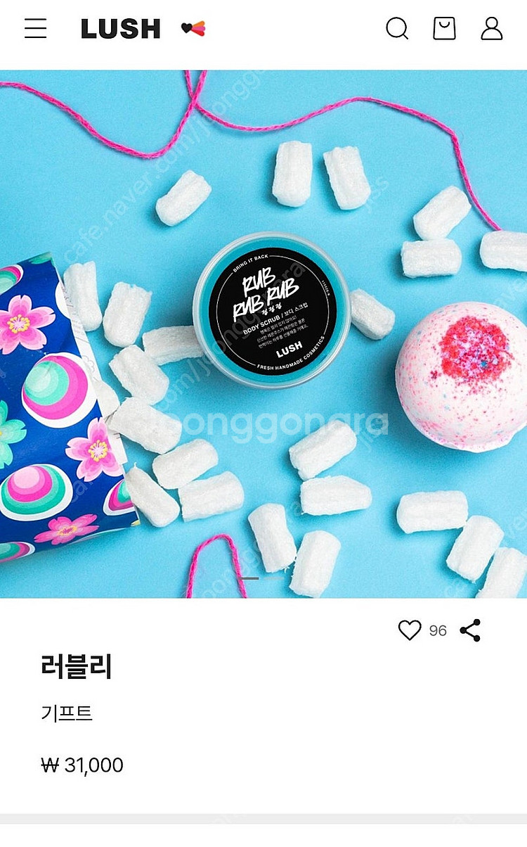 러쉬 입욕제 사쿠란 200g+ 럽럽럽 바디스크럽 세트 ...--3