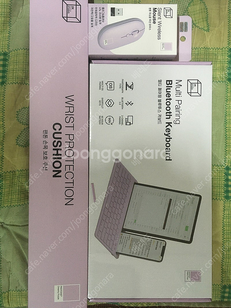 펜톤 멀티 페어링 블루투스 키보드+ 손목 보호 쿠션+ ...--0