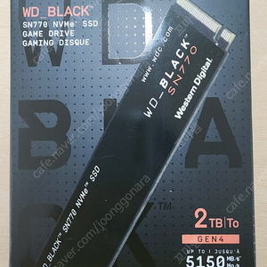 미개봉) WD Black SN770 2TB M.2 NVMe SSD 새제품