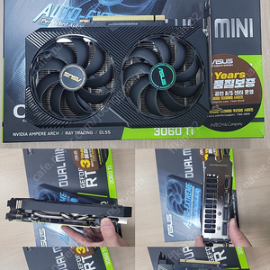 ASUS DUAL 지포스 RTX 3060 Ti O8G OC MIN