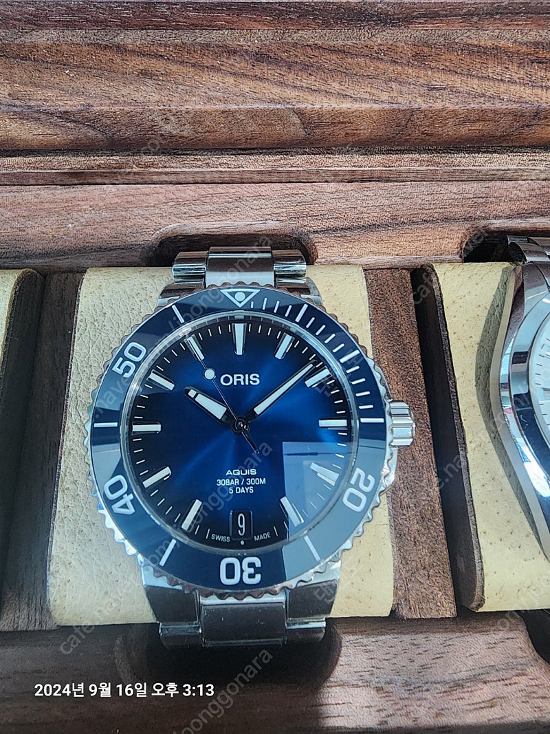 오리스 애커스 400 오토매틱 시계 청판 41mm