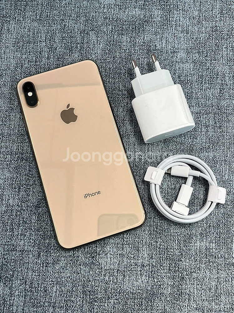 (자급제대용량폰) 아이폰XS맥스 골드 512G 깔끔한 대용량폰 실사용 추천 정상해지 고속충전기 포함 35만원 판매해...--1
