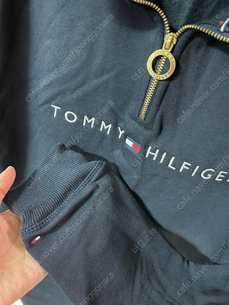 타미힐피거 안감 기모 반집업 원피스--2