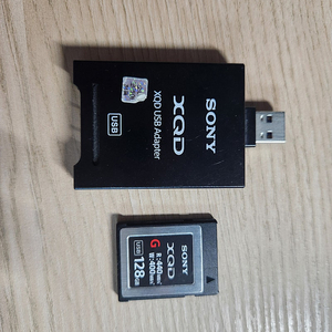 서니 XQD 128gb + 리더기