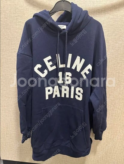 셀린느 22FW 로고 오버핏 후드 네이버 사이즈S 정품...--0