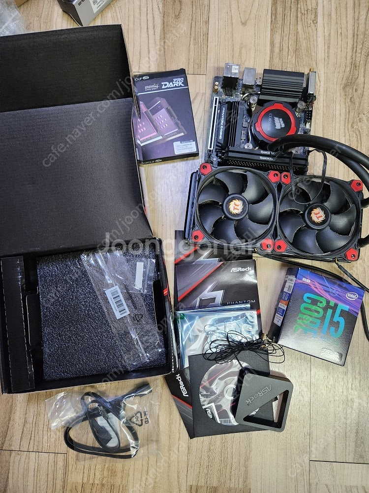 9600k+z390팬텀 itx ddr4 팀그룹프로다크1...--1