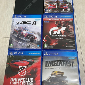 ps4 플레이스테이션 레이싱 CD 4개 일괄 WRC8 그란투리스모 드라이브클럽 렉페스트