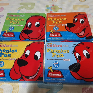 클리포드 파닉스 Clifford Phonics Fun Pack 4팩(48권) cd 택포