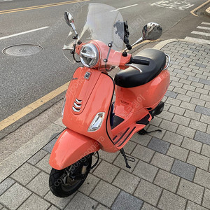 베스파 vespa lx 125 핑크 코랄 스쿠터 판매