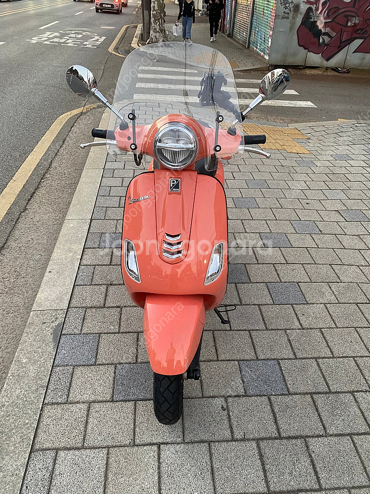 베스파 vespa lx 125 핑크 코랄 스쿠터 판매--1
