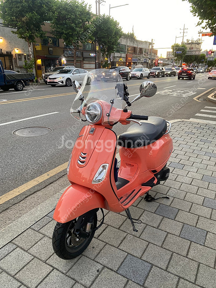 베스파 vespa lx 125 핑크 코랄 스쿠터 판매--7