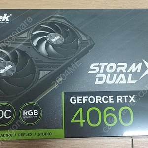 미개봉 이엠텍 RtX4060 storm x dual oc 8g