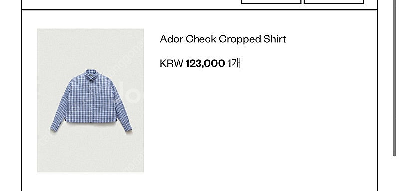 더바넷 ador check cropped shirt 판...--0