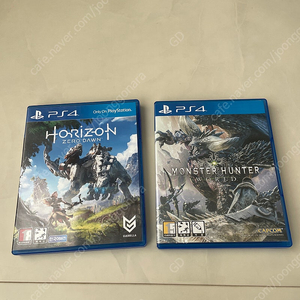 PS4 호라이즌 제로던, 몬스터헌터 월드 팝니다.