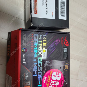 라이젠 7600 asus strix b650e-i 보드셋