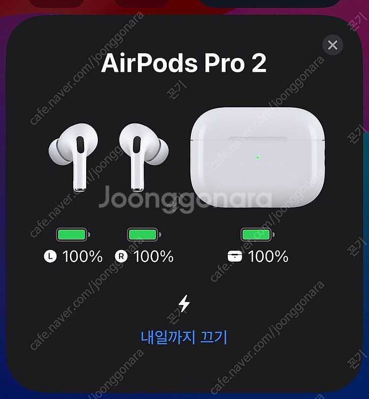 에어팟 프로2(라이트닝) 양쪽 유닛 + 본체 팝니다(설...--4