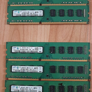 데스크탑 삼성 DDR3 4GB 양면 5개