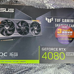 ASUS TUF Gaming 지포스 RTX 4080 SUPER O16G OC D6X 16GB 미개봉