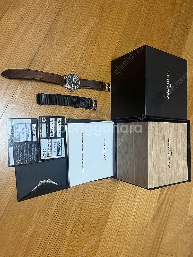 해밀턴 카키필드 쿼츠 33mm 팝니다--0