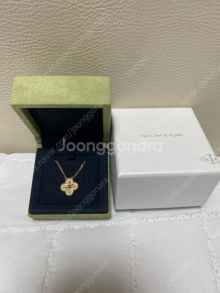 반클리프 빈티지 해머드 옐골 목걸이(가격내림)--4