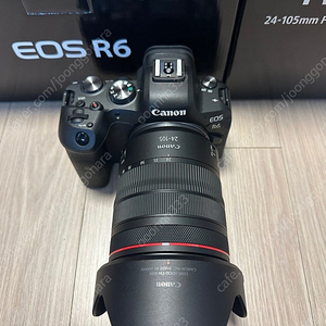 캐논 정품 EOS R6 바디와 RF 24-105 F4 렌즈 셋트로 판매합니다.