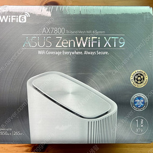 ASUS ZEN WIFI XT9 AX7800 화이트 미개봉 새제품 팝니다.