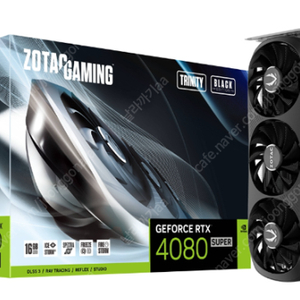 [미개봉/신품] ZOTAC 지포스 RTX 4080 SUPER GAMING Trinity D6X 16GB