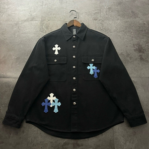 좌쓰 Chrome Hearts 크롬하츠 블랙 데님 셔츠