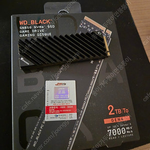 WD M.2 SSD SN850 2TB 국내정품 + 존스보 방열판