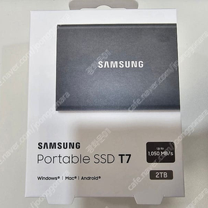 삼성 포터블 SSD T7 2TB (미개봉)