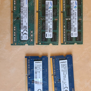 노트북 ddr3 4기가 5개팝니다.