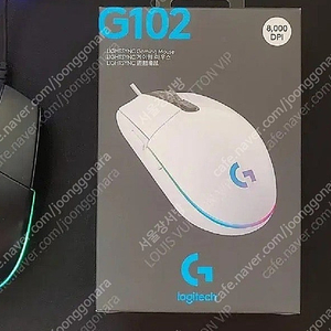 로지텍 G102 마우스 화이트 미개봉품