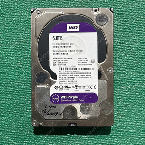 WD 6TB 퍼플 9만원 2천시간 노베드