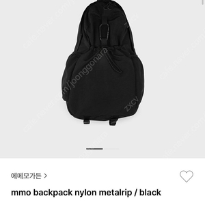 에메모가든 백팩 mmo backpack 블렉 75